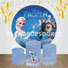Frozen 2 Comic Characters Themed Event Party Round Backdrop Kit