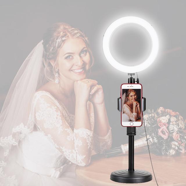 9 Inch 15W Mini Tabletop LED Selfie Ring Light