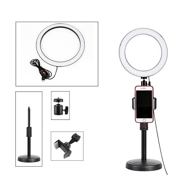 9 Inch 15W Mini Tabletop LED Selfie Ring Light