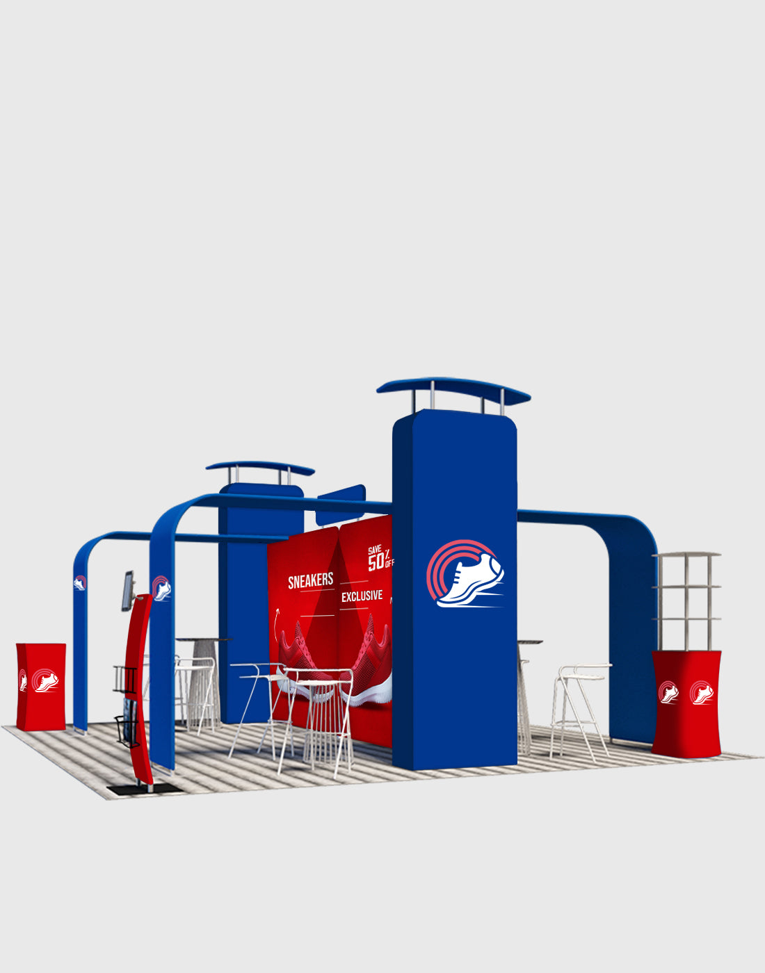 Modular Booth Kits 6m - Model 04 | Backdropsource
