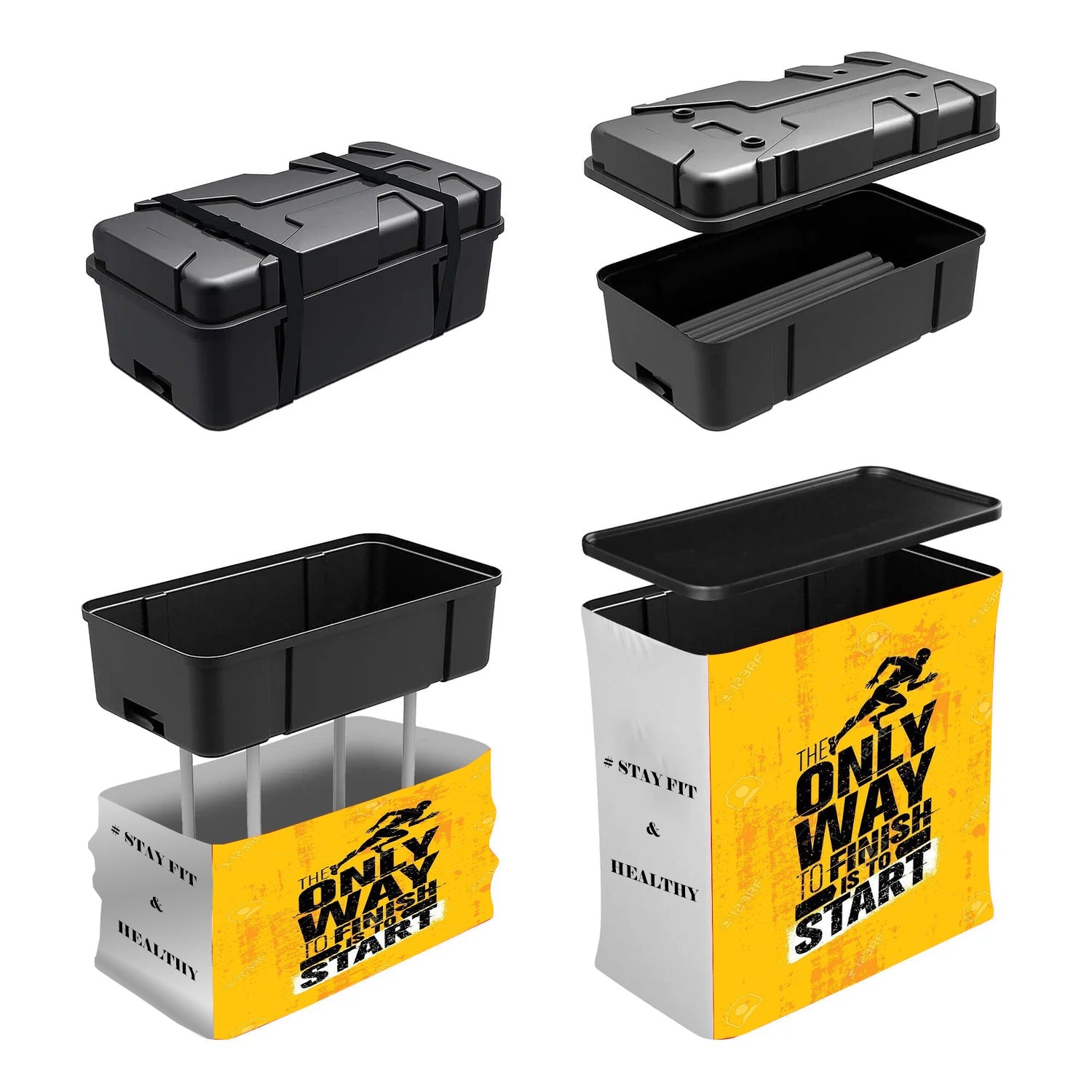 3m Portable Booth Display for Trade Shows and Expo – Backdropsource UK