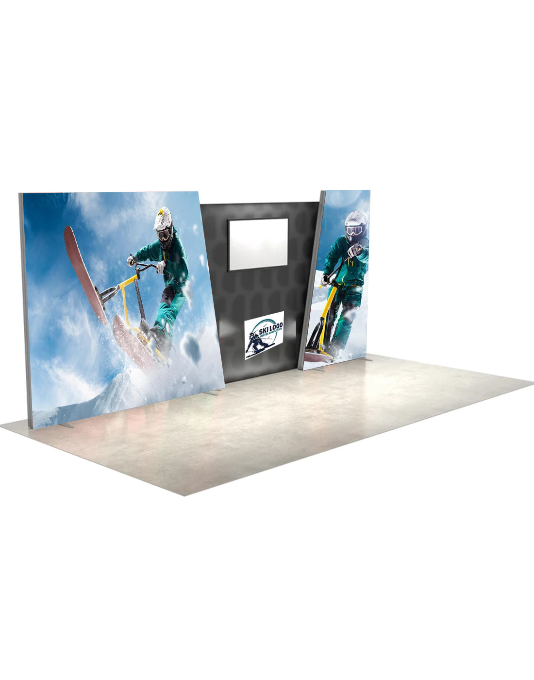 Seg Panels Examples 6m - Angled LightBox | Retail Ad Display UK – Backdropsource UK