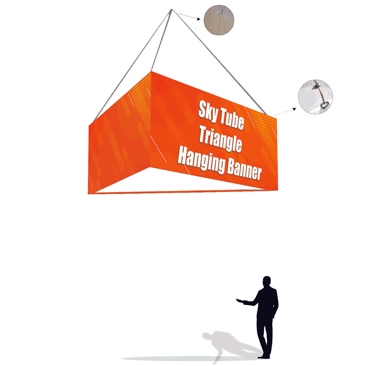 SkyTube Triangle Hanging Banner