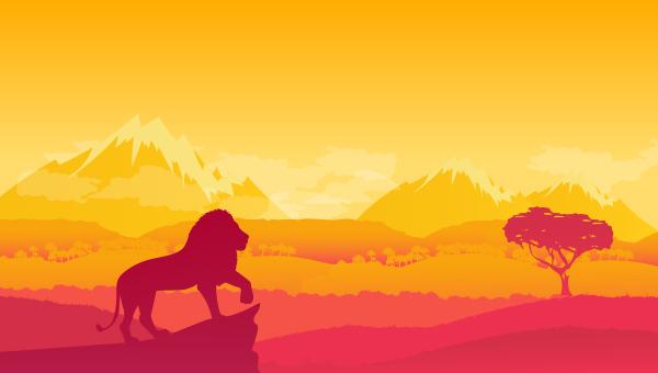 The Lion King Illustration Backdrop