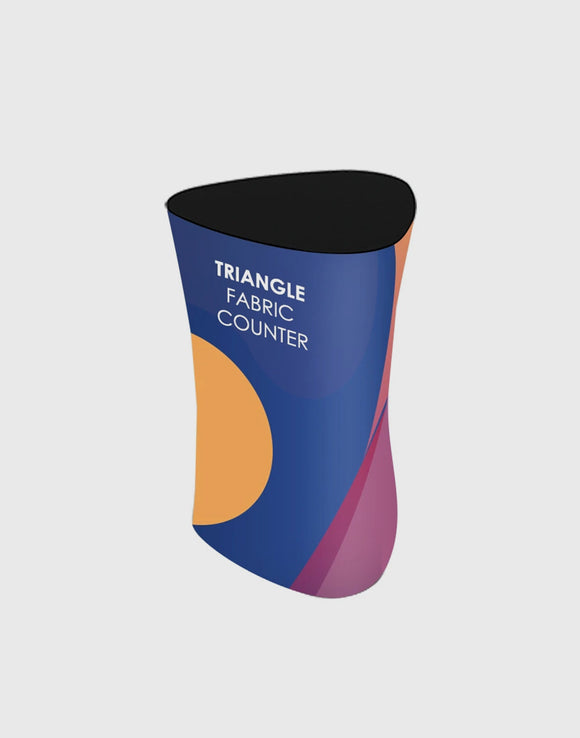 Triangle Fabric Display Counter (For Podium & Booth Exhibitions)
