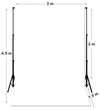 Heavy Duty Pure Muslin Photography Backdrop - Solid White