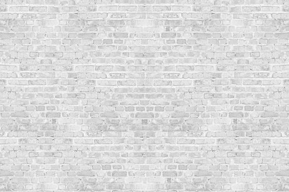 White Gray Brick Wall Backdrop
