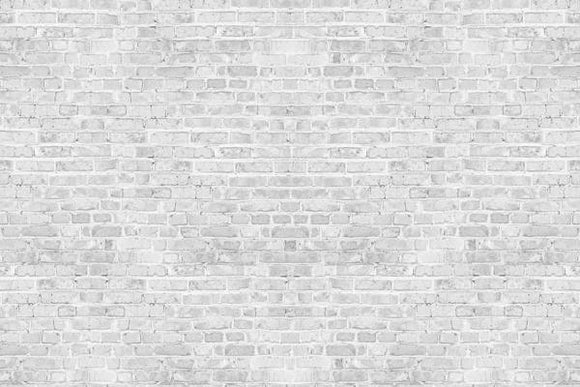 White Gray Brick Wall Backdrop