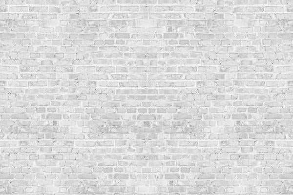 White Gray Brick Wall Backdrop - Clearance Sale