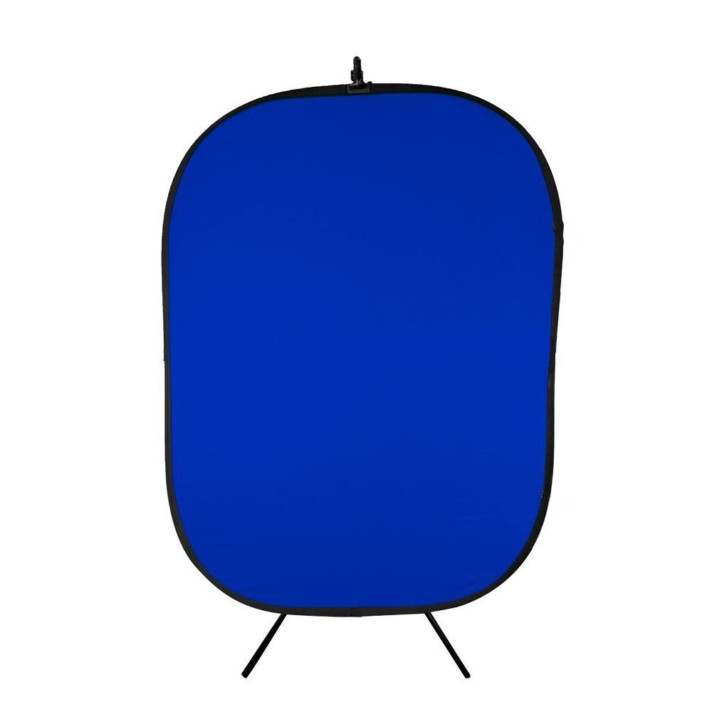 Green/ Blue Reversible Background with portable backdrop stand