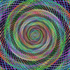 Multicoloured Wired Spiral Swirl Print Photography Backdrop