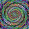 Multicoloured Wired Spiral Swirl Print Photography Backdrop