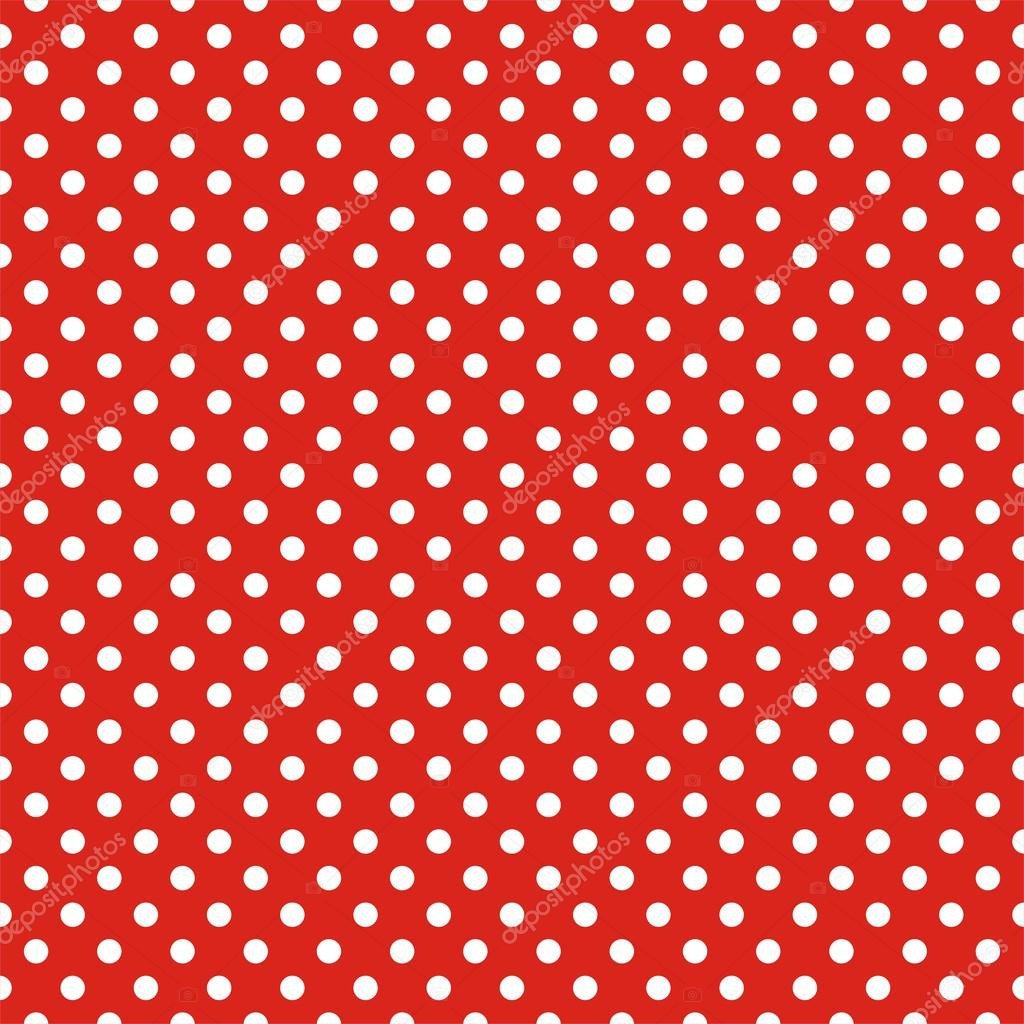 Red Retro Seamless Vector Dots Print Photography Backdrop
