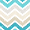 Blue and Brown Chevron Print Photography Backdrop