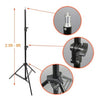 1.9m Tall Studio Light Accessory Aluminium Metal Stand
