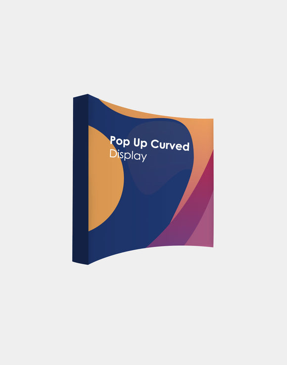 Fabric Pop Up Curved Display for Exhibitions