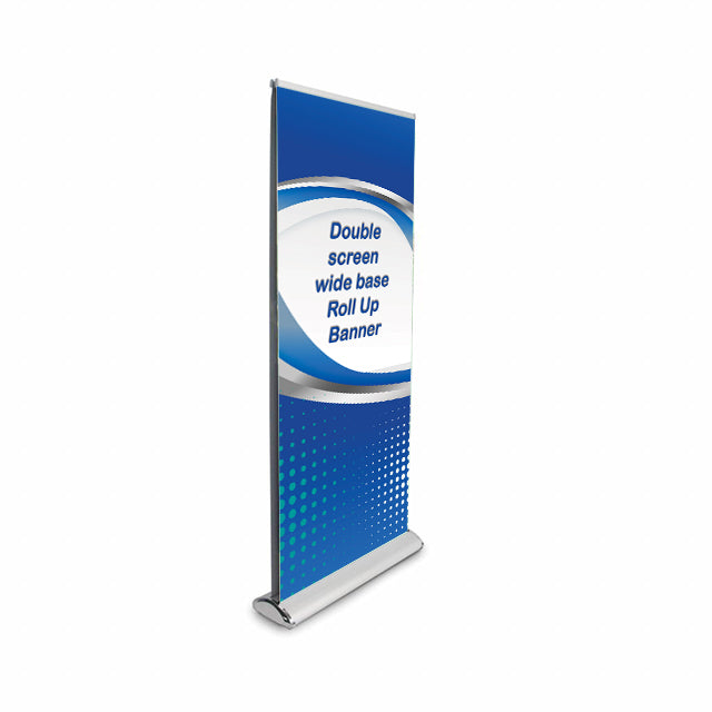 Double-screen wide base Roll Up Banner