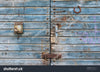 Old Blue Barn Gate Print Photography Backdrop