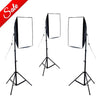 3 Head Contionous Softbox Light Kit