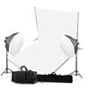 2 Head Powerful 5 Lamp Video Light Kit Equipment With Backdrop & Support System