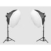 2 Head Powerful 5 Lamp Octagonal Softbox Lighting Equipment Kit